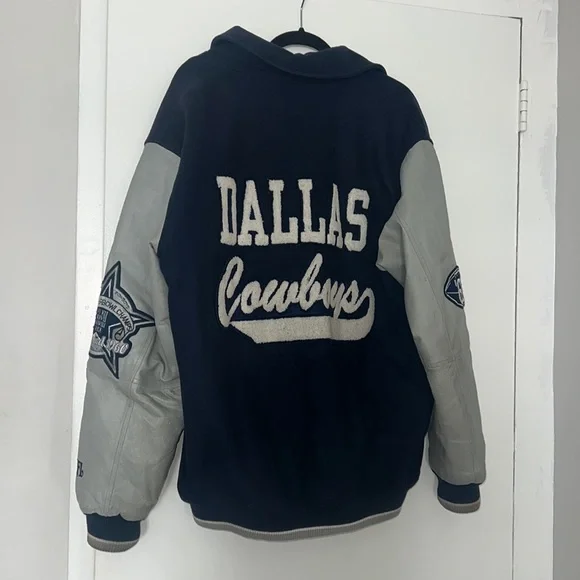 Vintage Dallas Cowboys Varsity Jacket - Picture 3 of 12